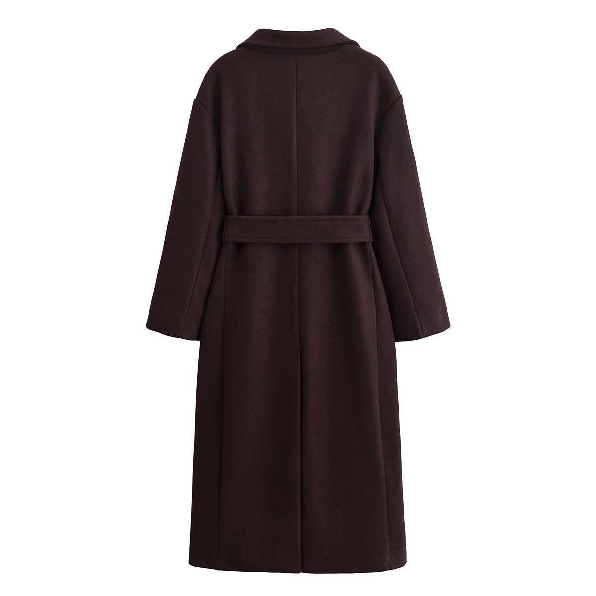 Women Clothing Autumn Urban High Elegance Retro Woolen Overcoat Coat