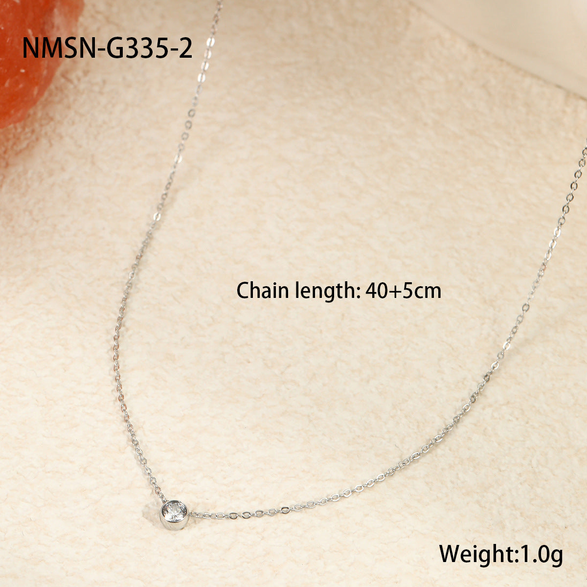 NMSN-G335-2 Steel Necklace