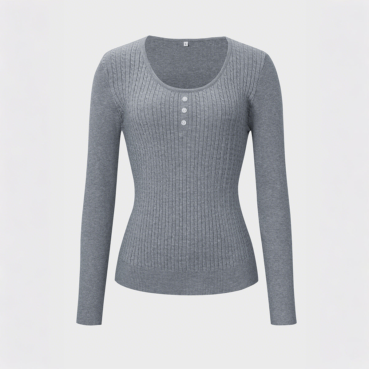Women Clothing Autumn Casual Simple Long Sleeve Bottoming Sweater T shirt Woolen