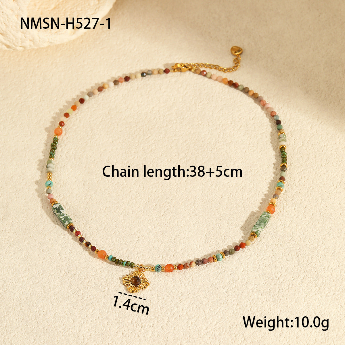 NMSN-H527-1 Tiger Eye Pendant Necklace