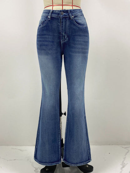 Retro Sexy Jeans Women Close Fitting Slim Fitting High Elasticity Bell Bottom Pants