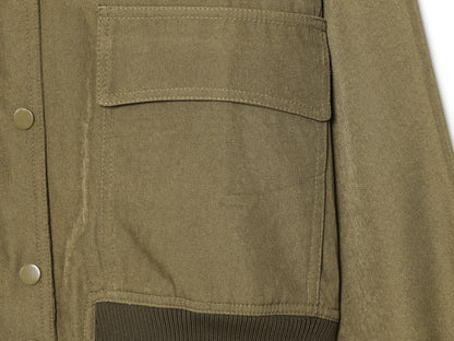 Women Autumn Stand Collar Large Pocket Women Jacket Coat