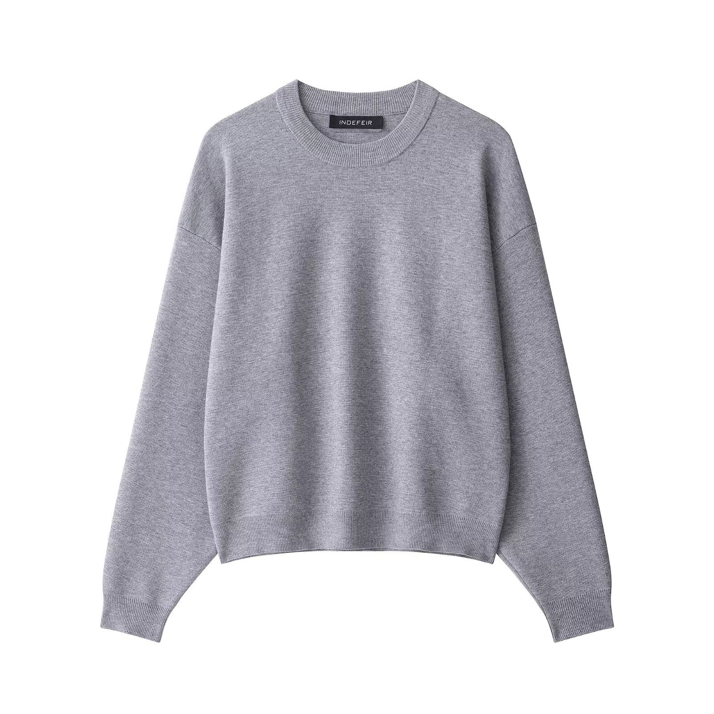 Women'Clothing Autumn Fashionable round Neck Rib Knitted Sweater