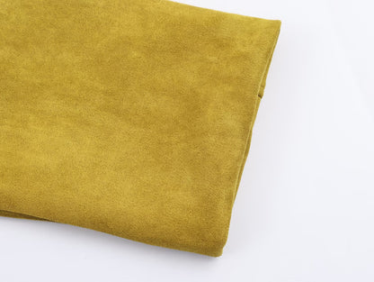 Fall All Matching Loose Casual Jacket Ginger Suede Polo Collar Jacket