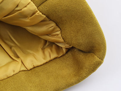 Fall All Matching Loose Casual Jacket Ginger Suede Polo Collar Jacket