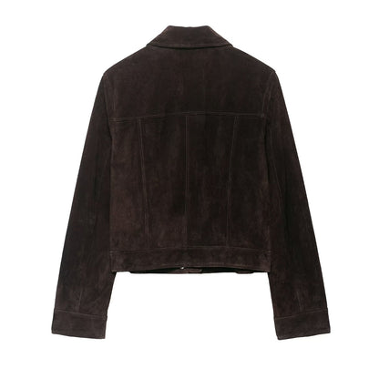 Women Clothing Fashionable Velvet Short Jacket