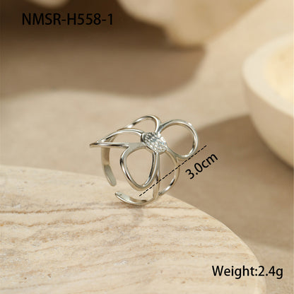 Steel Flower Ring
