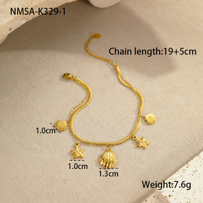 Gold Shell Anklet
