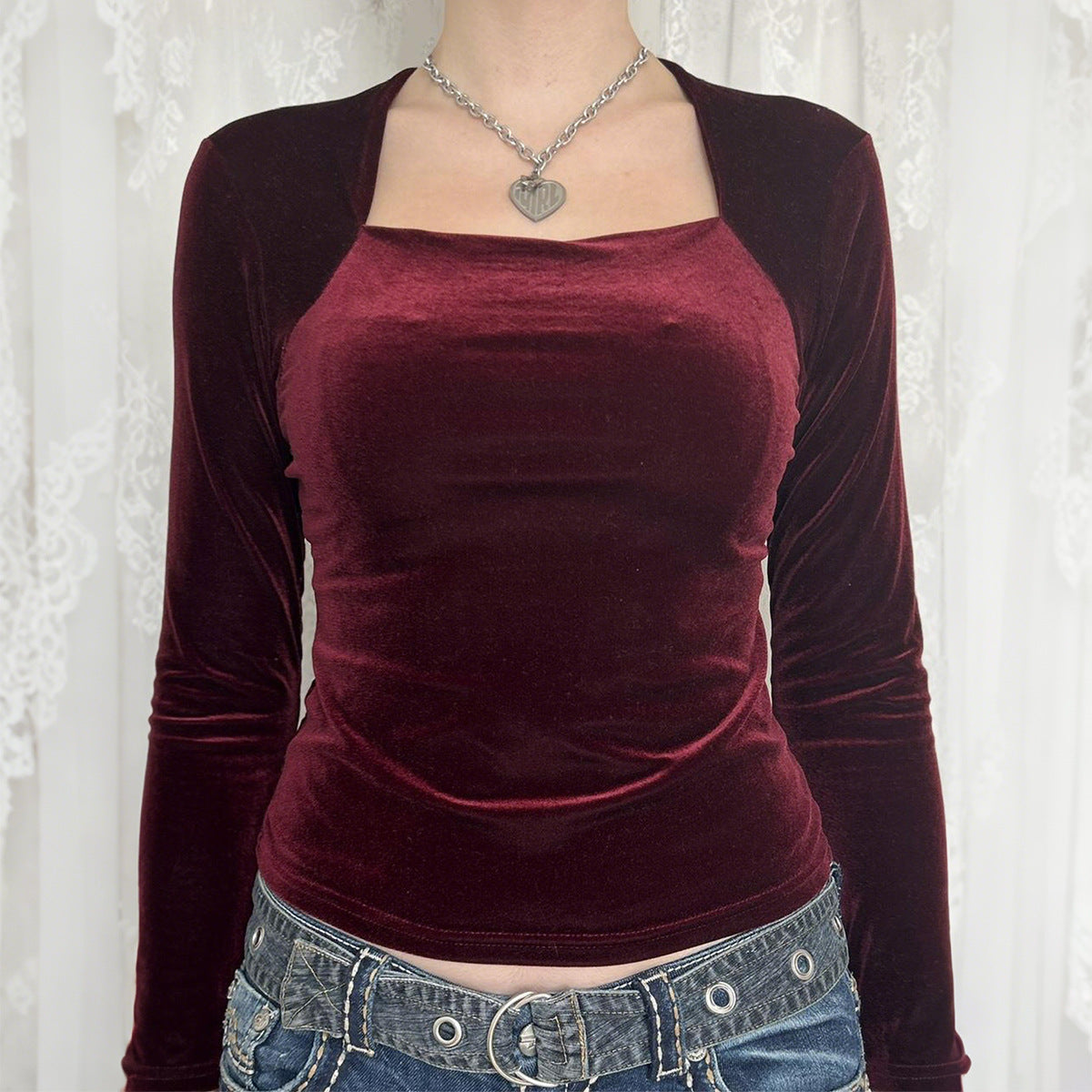 Casual Minimalist Long Sleeve Bottoming Vest Women T shirt Women Clothing Autumn