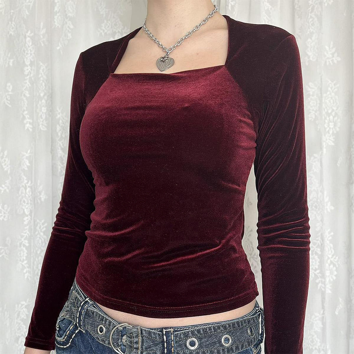 Casual Minimalist Long Sleeve Bottoming Vest Women T shirt Women Clothing Autumn