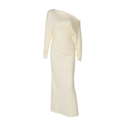 Women Wear Summer Slim off the Shoulder Long Sleeve All Match Dress