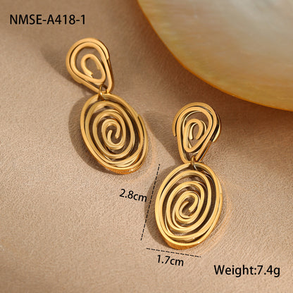 NMSE-A418-1 Gold Earrings
