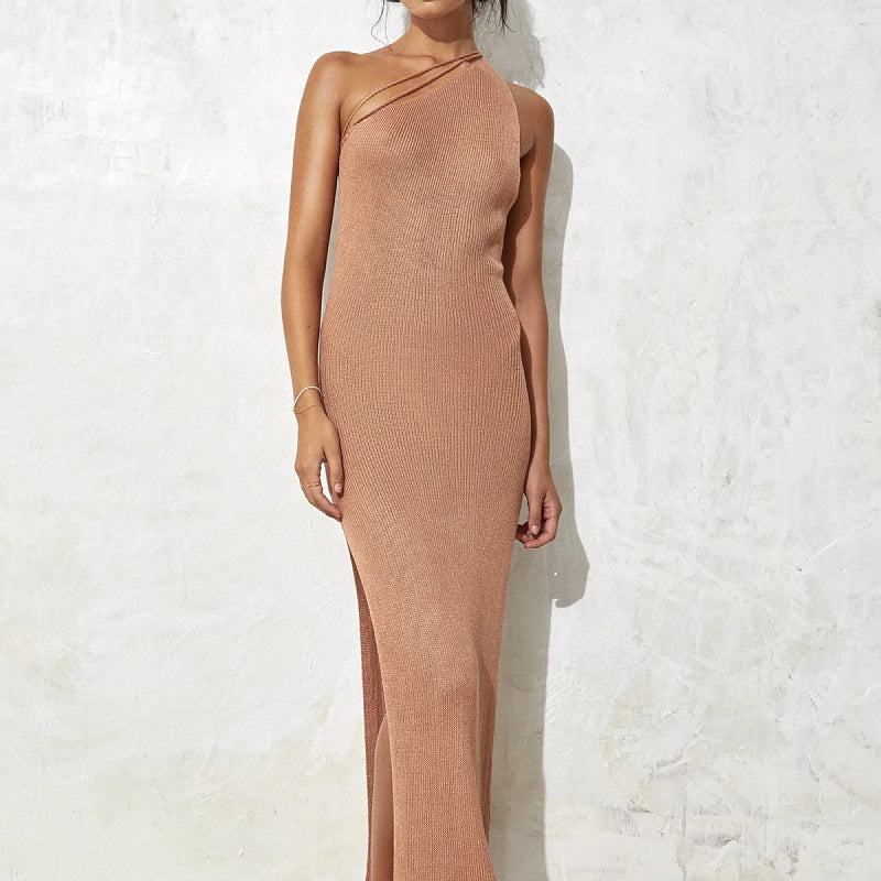 Women Sexy One Shoulder Beach Dress Women Seaside Vacation Super Fairy Dress