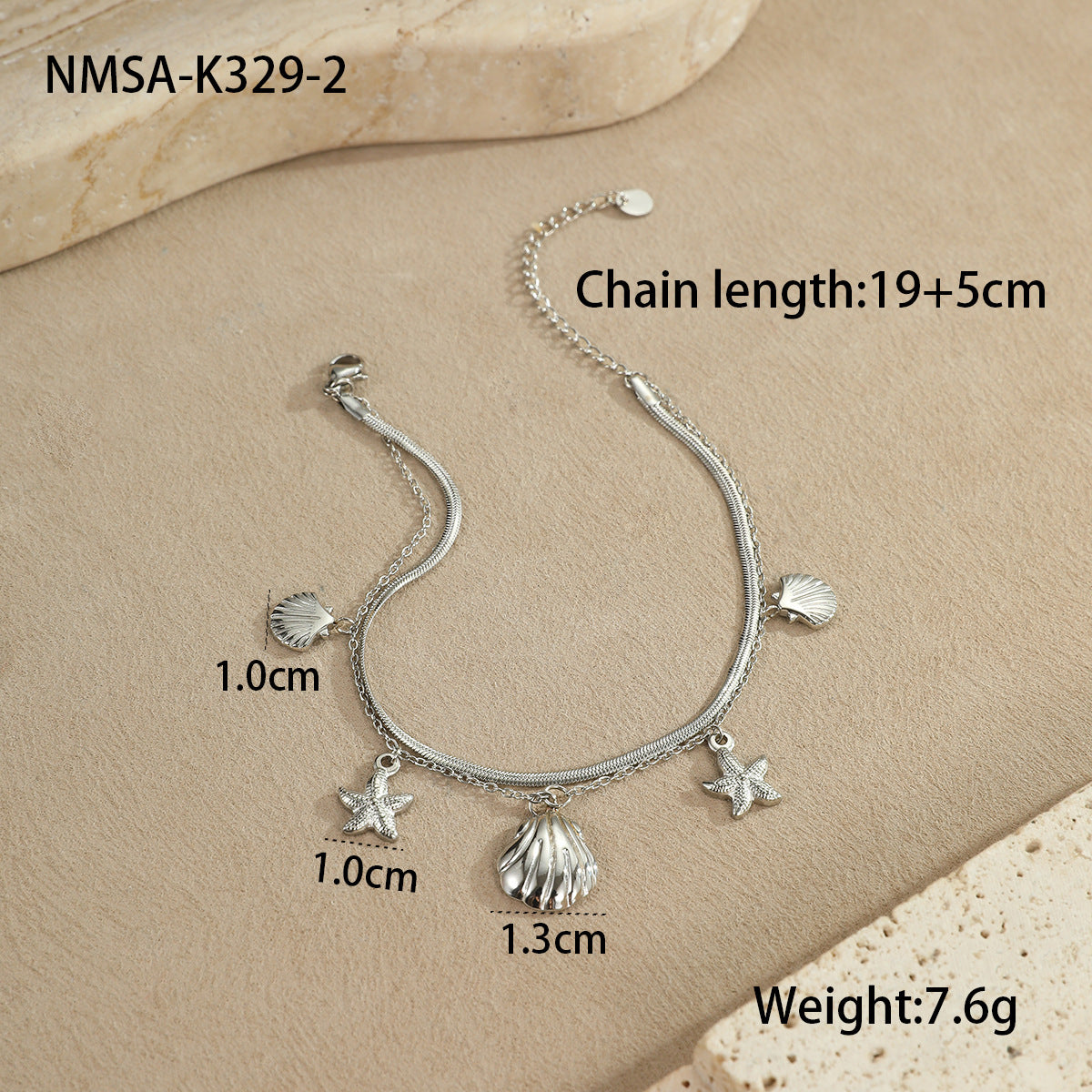 Steel Shell Anklet