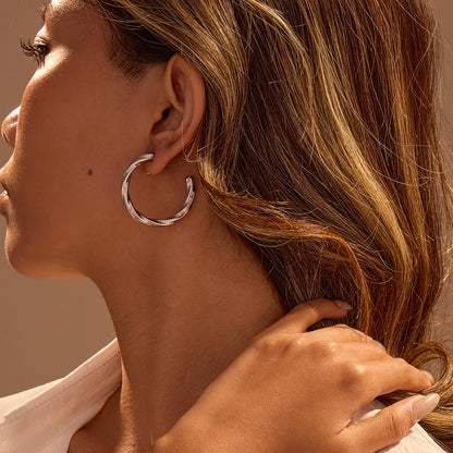 Stainless Steel Earrings Non Fading Design Ring round Beads Earrings Eardrops