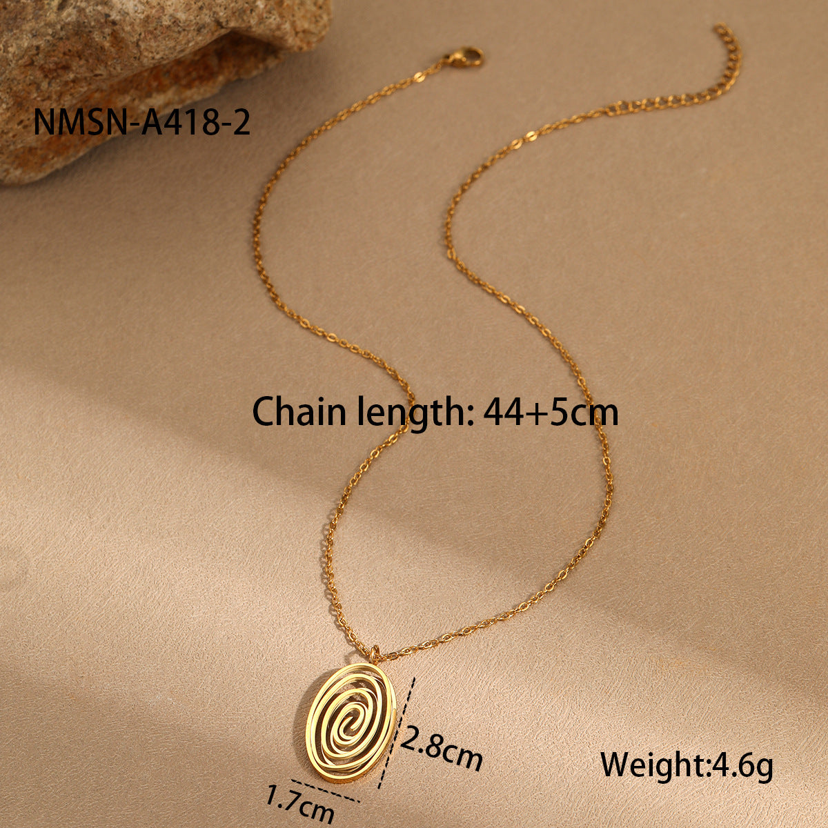 NMSN-A418-2 Gold Necklace