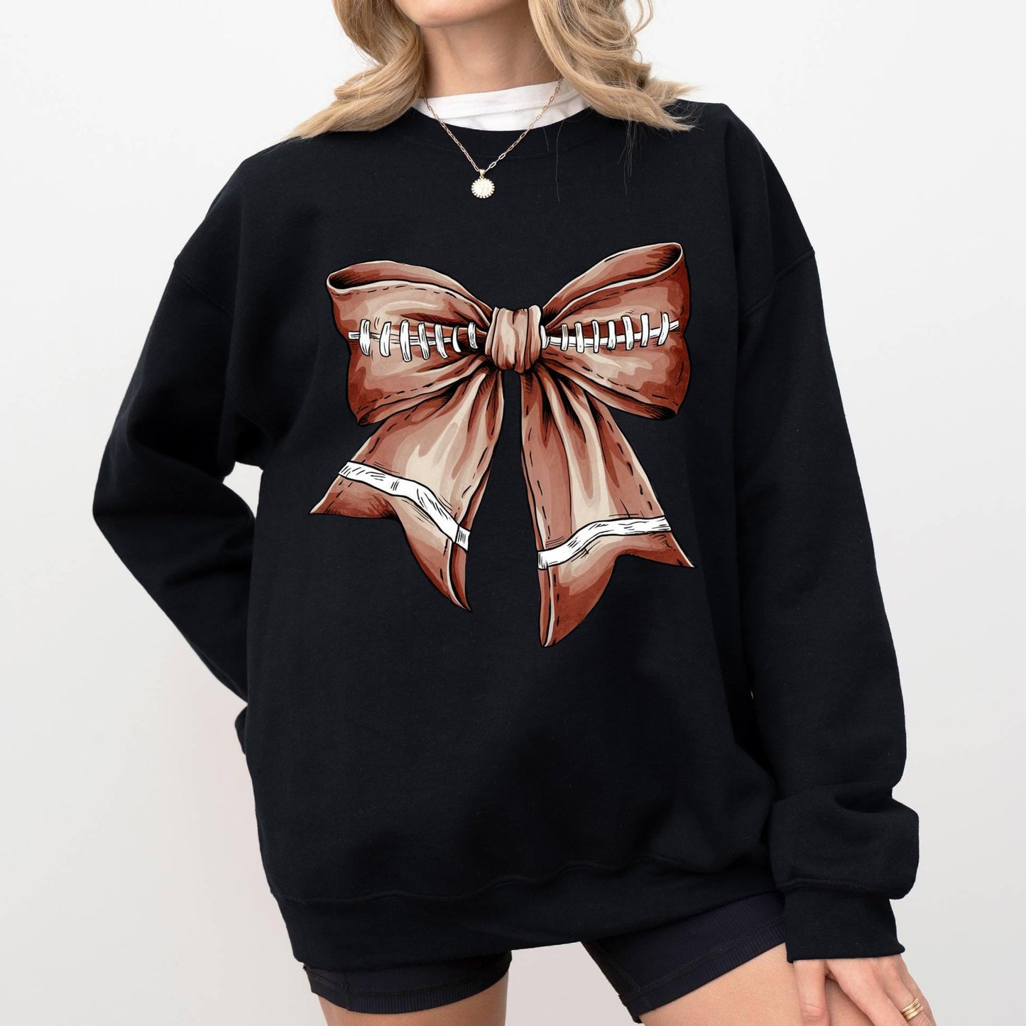 Women's Clothing Top Autumn Winter Sweater Bowknot Halloween Christmas Loose Long Sleeve