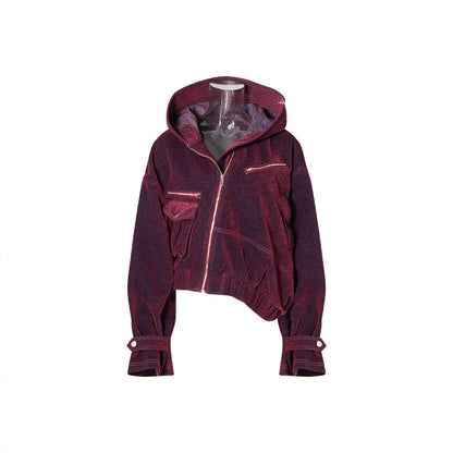 Asymmetric Denim Jacket Women Spring Autumn Autumn Super Nice Retro Short Fried Street Jacket