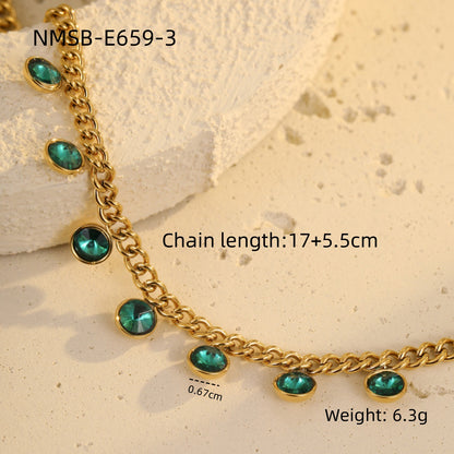 NMSB-E659-3 round Green Zircon