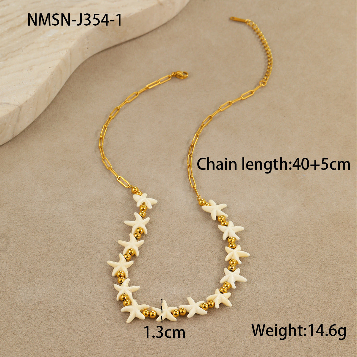 NMSN-J354-1 Starfish Necklace