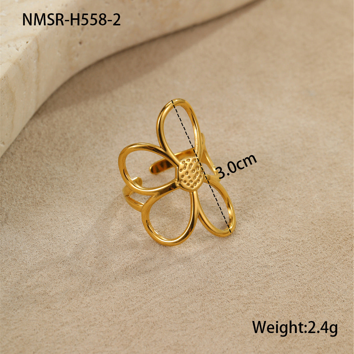Gold Flower Ring