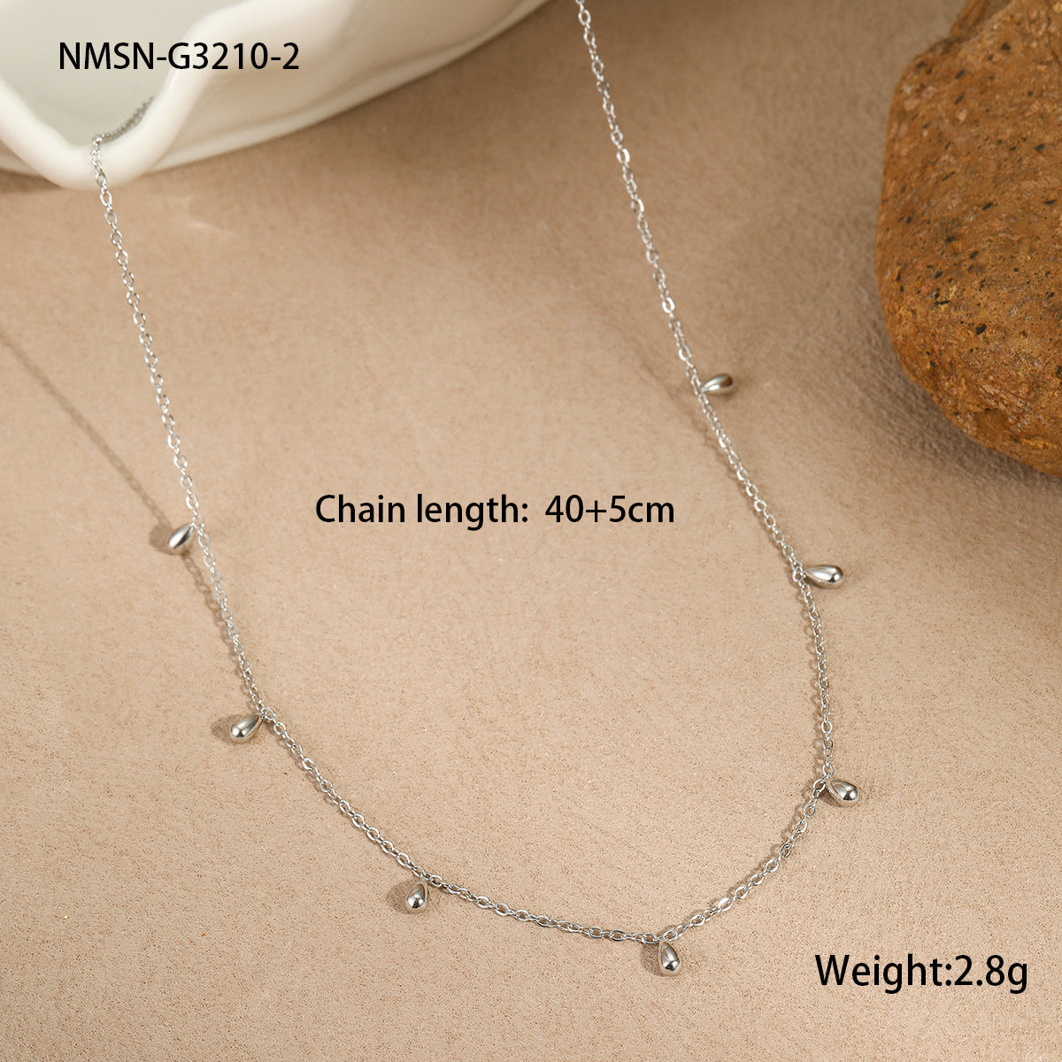 NMSN-G3210-2 Steel Necklace
