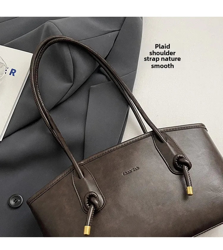 PU Leather Shoulder Bags For Women 2025 Winter Y2K Trend Female Crossbody Bag Lady Handbags And Purses Retro Tote Bag bolso