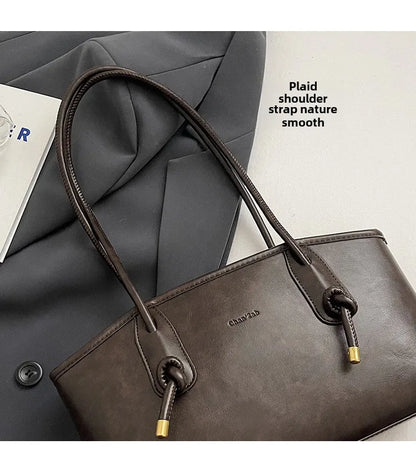 PU Leather Shoulder Bags For Women 2025 Winter Y2K Trend Female Crossbody Bag Lady Handbags And Purses Retro Tote Bag bolso