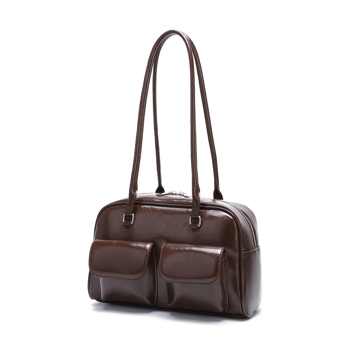 Fashion Armpit Bag, High- Value Versatile Handbag Niche Design Women Tote Shoulder Bag, Retro Pu Leather Purses and Handbags