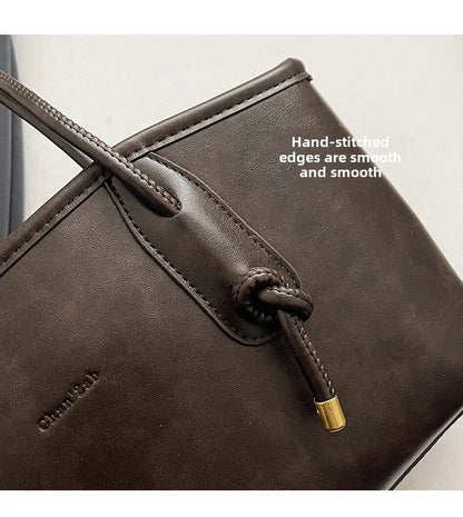 PU Leather Shoulder Bags For Women 2025 Winter Y2K Trend Female Crossbody Bag Lady Handbags And Purses Retro Tote Bag bolso